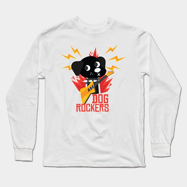 Dog Rockers Long Sleeve T-Shirt by hsf